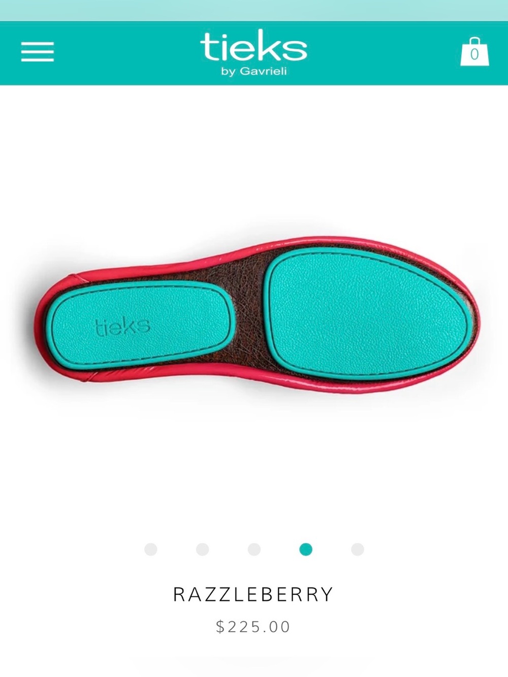 Tieks by Gavrieli Women’s Razzleberry Foldable Ballet Flats - Picture 4 of 16